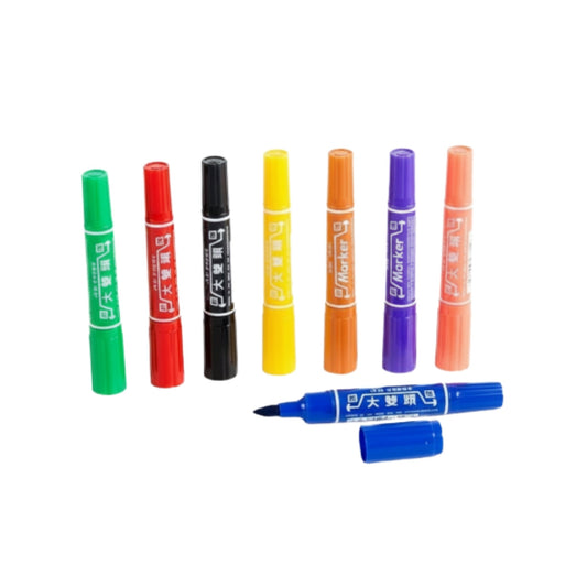8pc Double Sided Markers