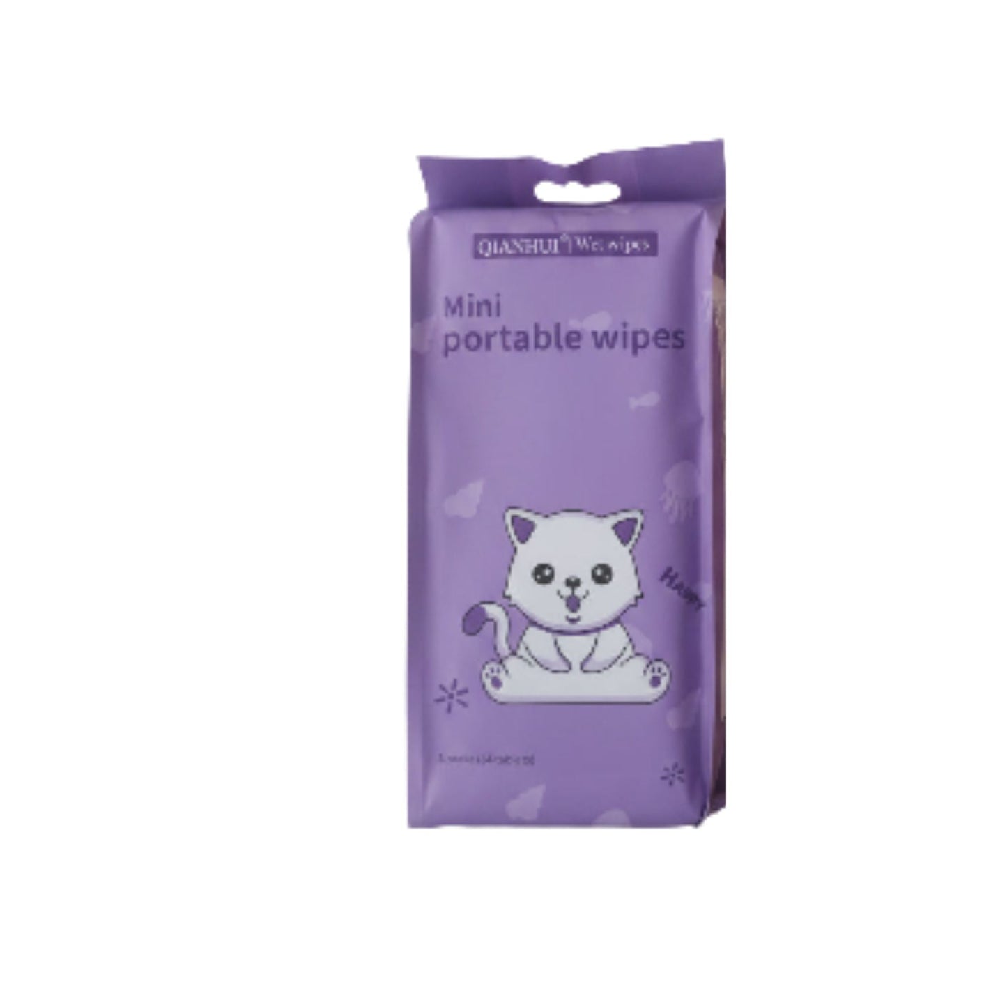 8pc Mini Wipes On White Background