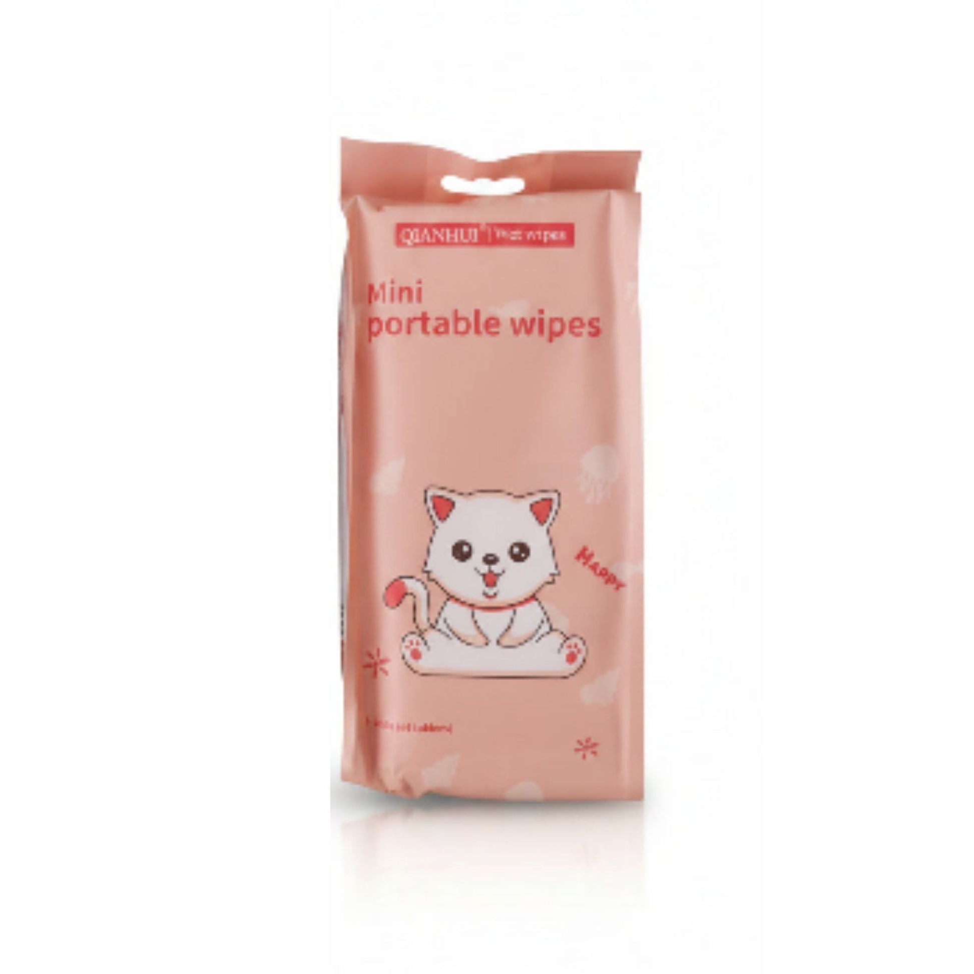 8pc Mini Wipes On White Background