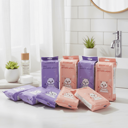 8pc Mini Wipes Lifestyle