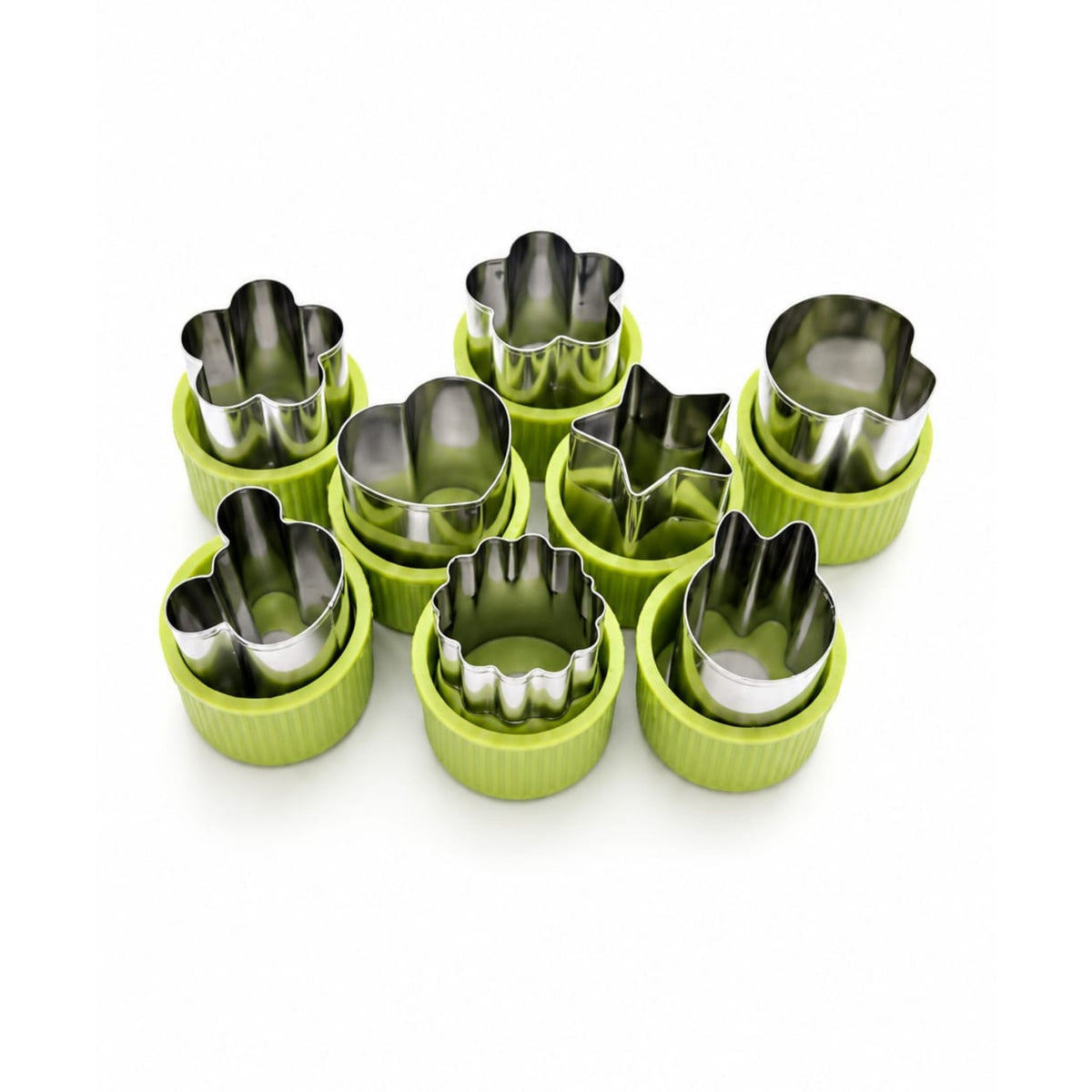 9-Piece Fruit & Vegetable Carving Mould Set – Food Decorating & Garnish Cutter Tools