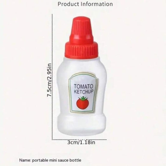 4pc mini sauce bottles