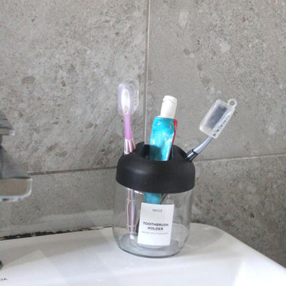Qlux Glass Toothbrush Holder