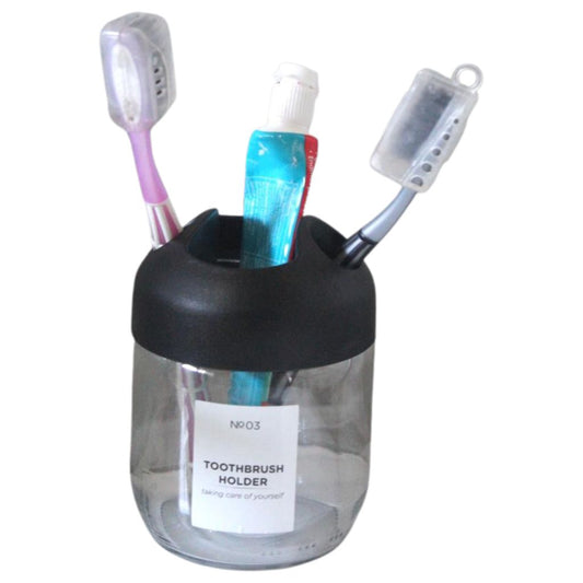 Qlux Glass Toothbrush Holder