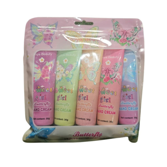 5pc Butterfly hand cream set  30g x 5