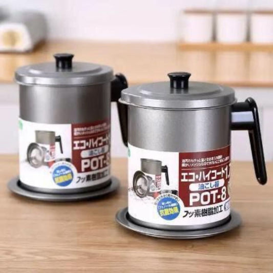 Oil Jug With Strainer