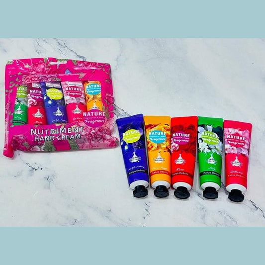 5pc Nature Fragrance Hand Cream  30g x5