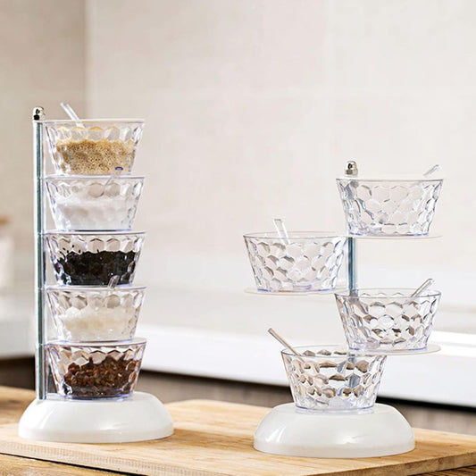 4 Layer Rotatable Seasoning Box