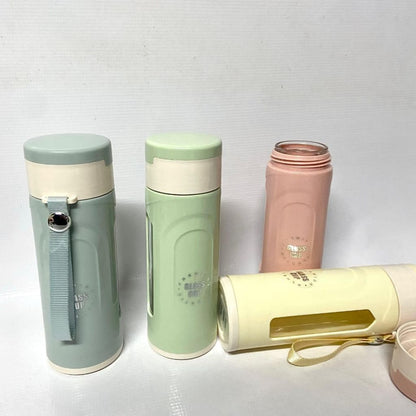 Portable Glass Water Bottle