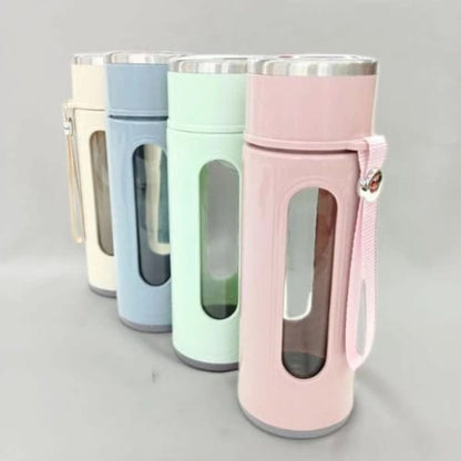 Portable Glass Water Bottle