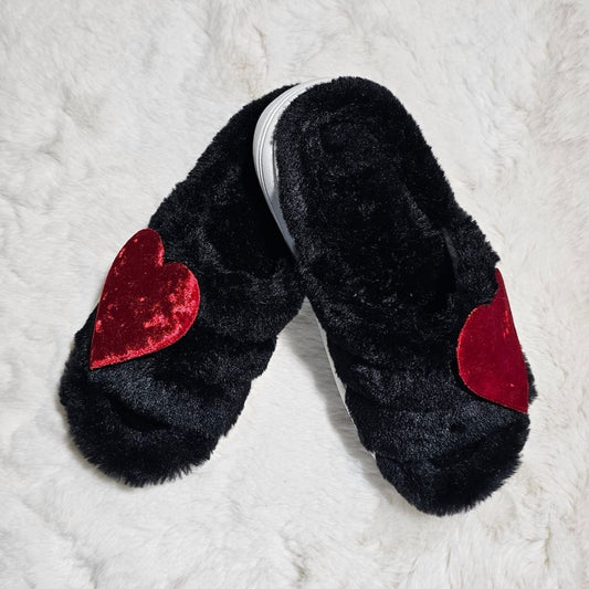 Warm Heart Slippers-Red