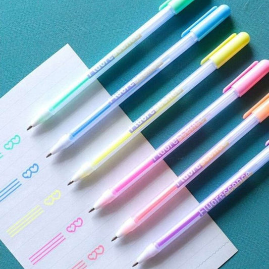 6pc Fluorescent Pen Set