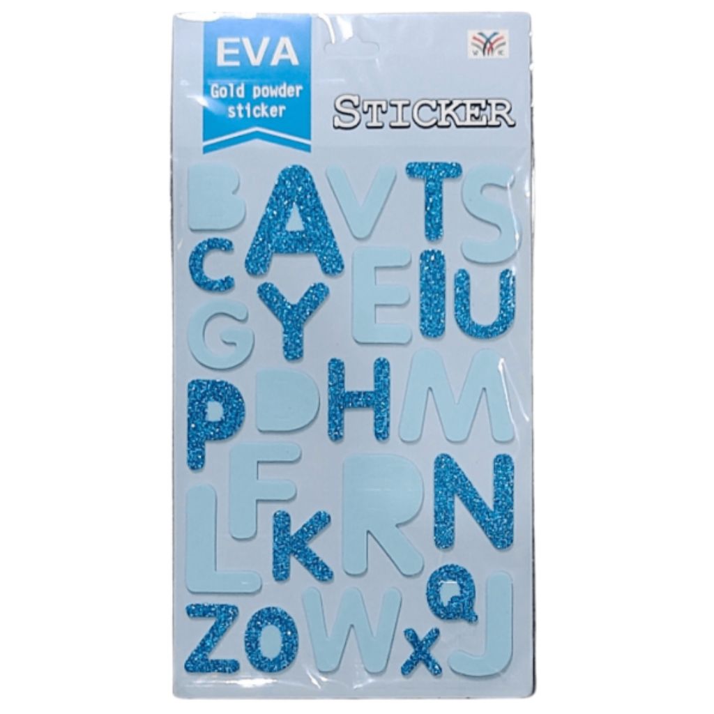 Foam Glitter Stickers - Alphabet