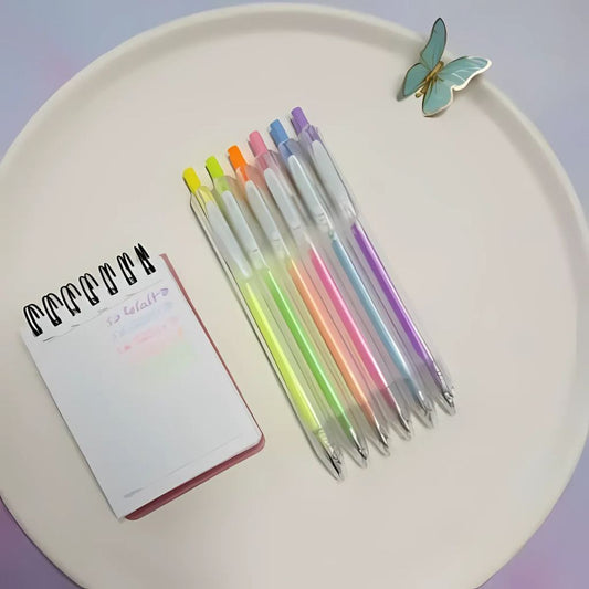 6pc Milky Click Pens 