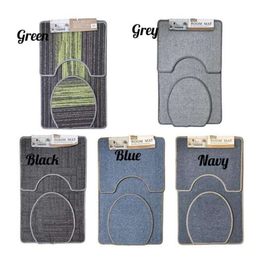 3pc Non Slip Carpet Feel Mats