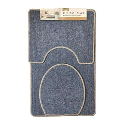 3pc Non Slip Carpet Feel Mats