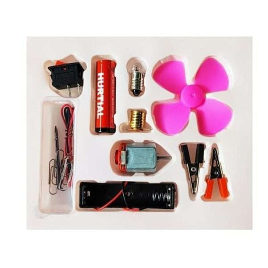 Kids scientific motor and fan kit