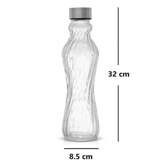 Danny Home Glass Textured Bottle 1L