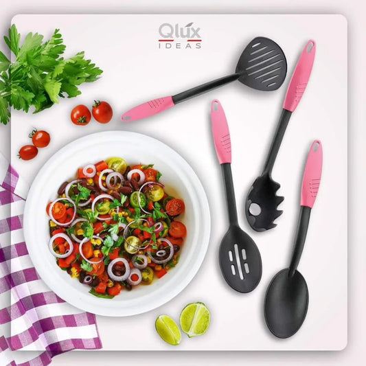 Qlux 4pc Non Stick Heat Resistant Utensil Set