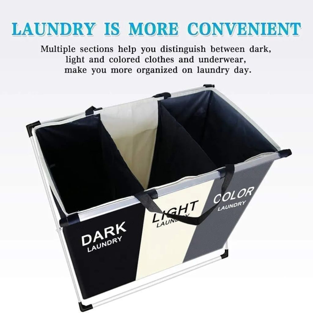 3 Division Laundry Basket