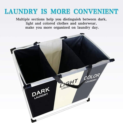 3 Division Laundry Basket