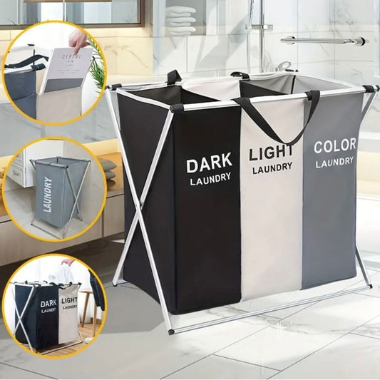 3 Division Laundry Basket