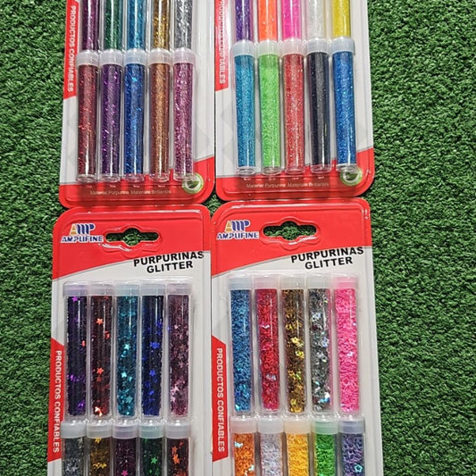 12pc Glitter Bottles