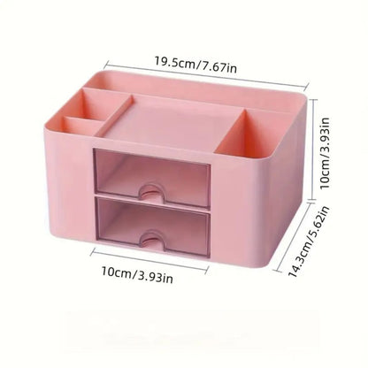 2 Drawer Desktop Pen Holder