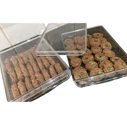 Acrylic Biscuit Box with Lid