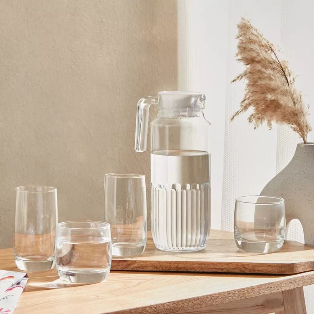 Luminarc Gridz Fridge Jug with Lid – 1.3L