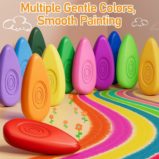 12pc Water Drop Plastic Crayon