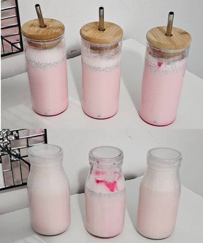 10pc Mini Milkshake Jars