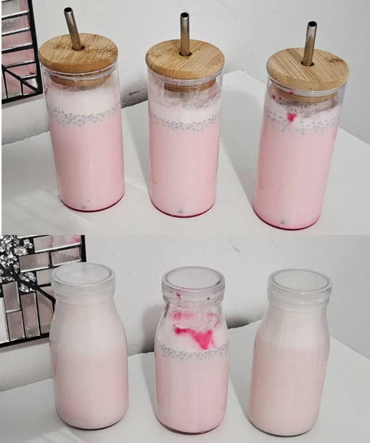 10pc Mini Milkshake Jars