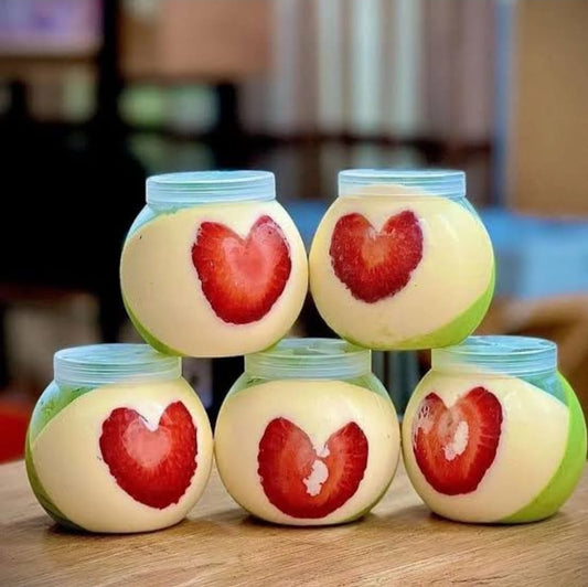 10pc Glass Bubble Jars with Lid