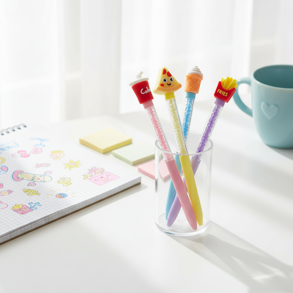 Novelty Fast Food Crystal Pens