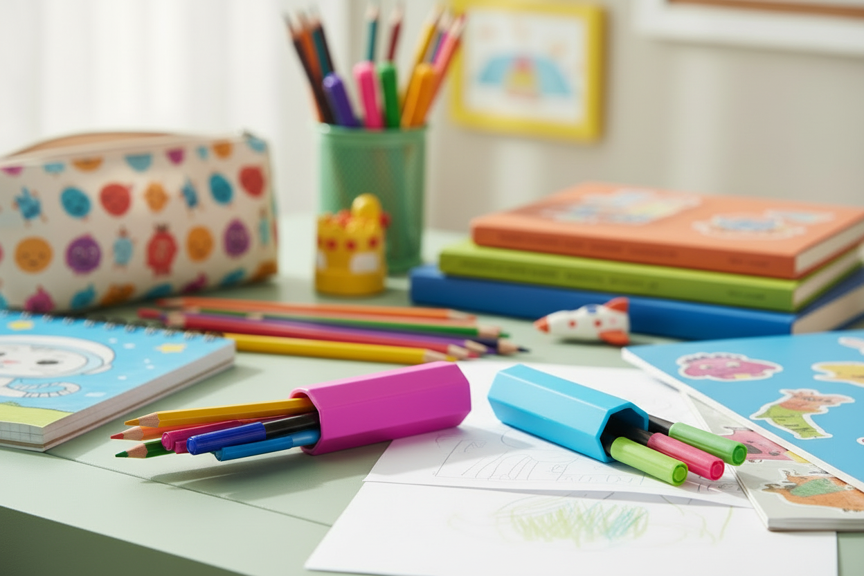 Plastic Pencil Eraser Shaped Cases