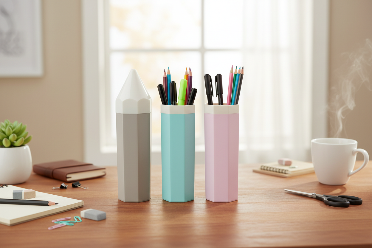 Plastic Pencil Shaped Cases