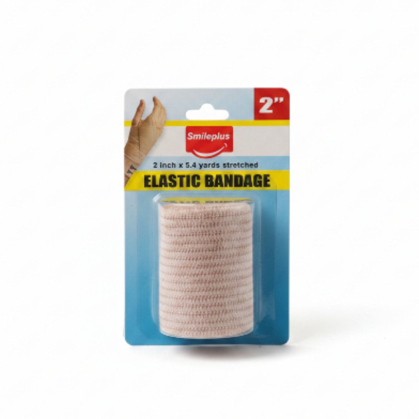 Elastic Bandage 2 Inch For Use On Foot & Wrists - Includes 1 Clip