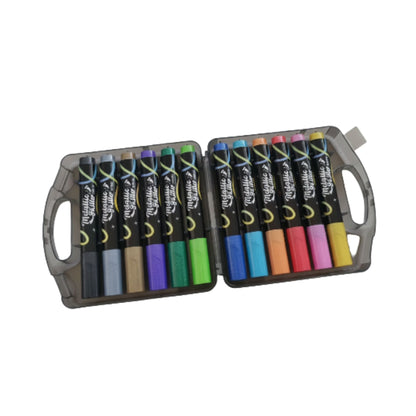 Metallic Glitter Brush Marker Pen Set - Art, Journaling & Craft Supplies