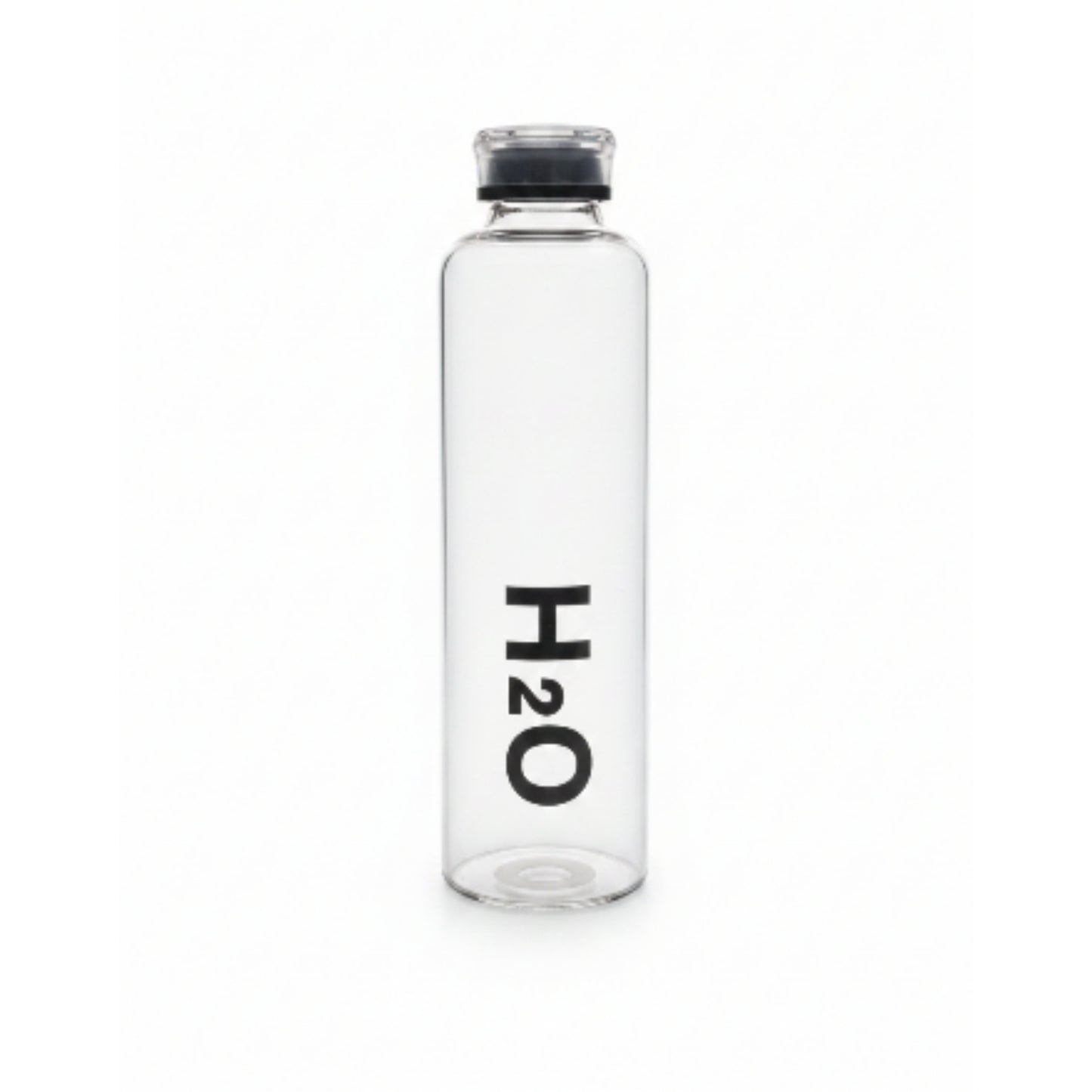 Borosilicate Glass H2O Water Bottle 1L