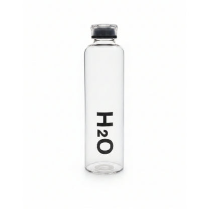 Borosilicate Glass H2O Water Bottle 1L