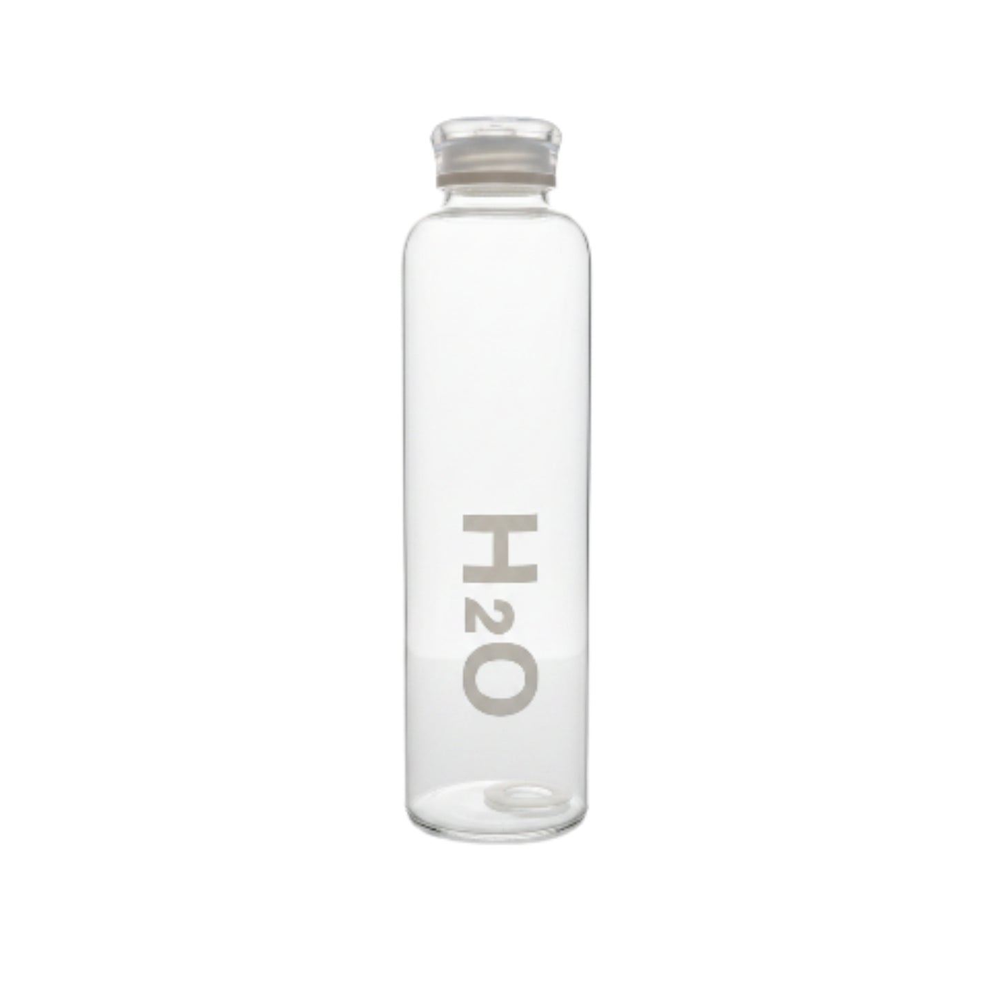Borosilicate Glass H2O Water Bottle 1L