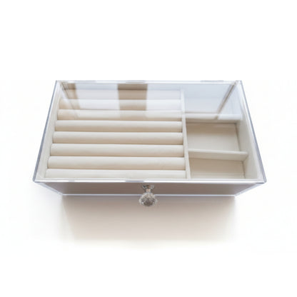 3 Drawer Jewelry Box - Beige