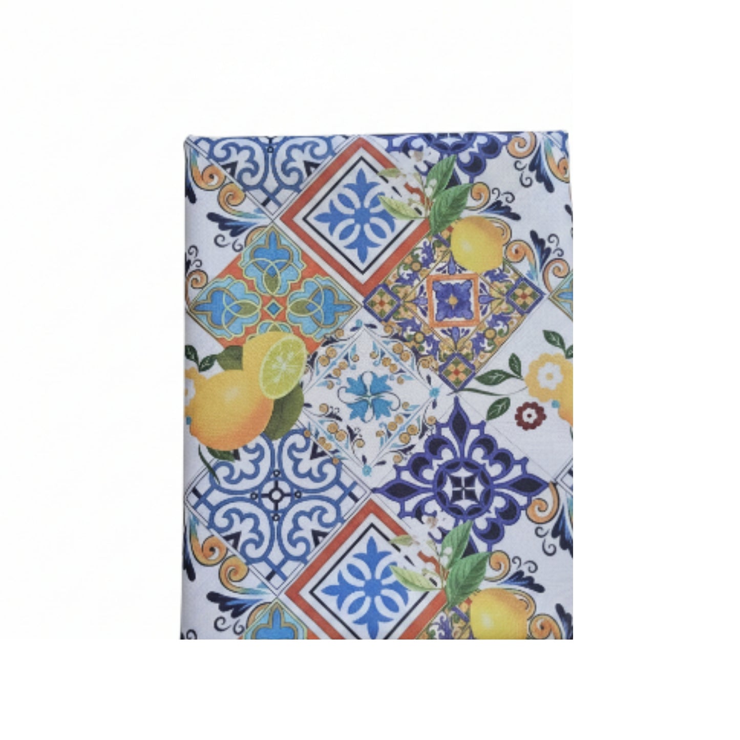 Mini Matt Table Cloth 2.5M Lemon Moroccan Orange Blocks