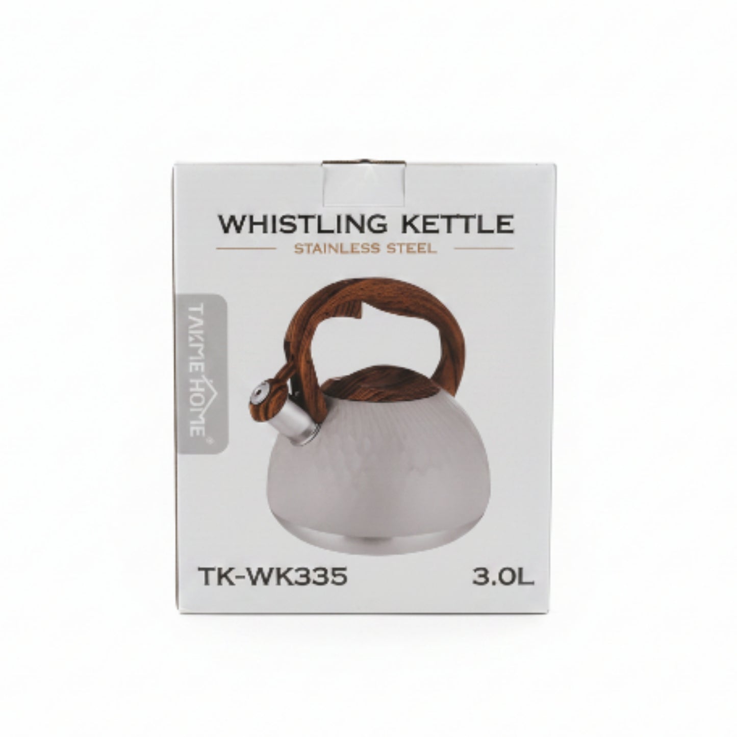 Takmehome 3L Stove Top Whistling Kettle - Cream