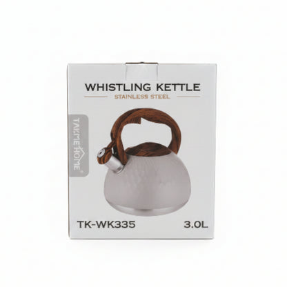 Takmehome 3L Stove Top Whistling Kettle - Cream