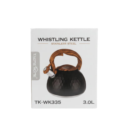 Takmehome 3L Stove Top Whistling Kettle - Black