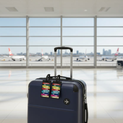 Danny Go 2pc Luggage Tags - Countries