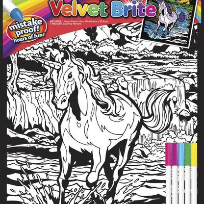 Velvet art with marker-Fish