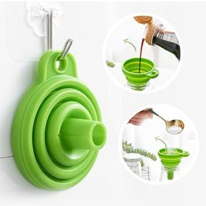 Medium Collapsible Silicone Funnel Set